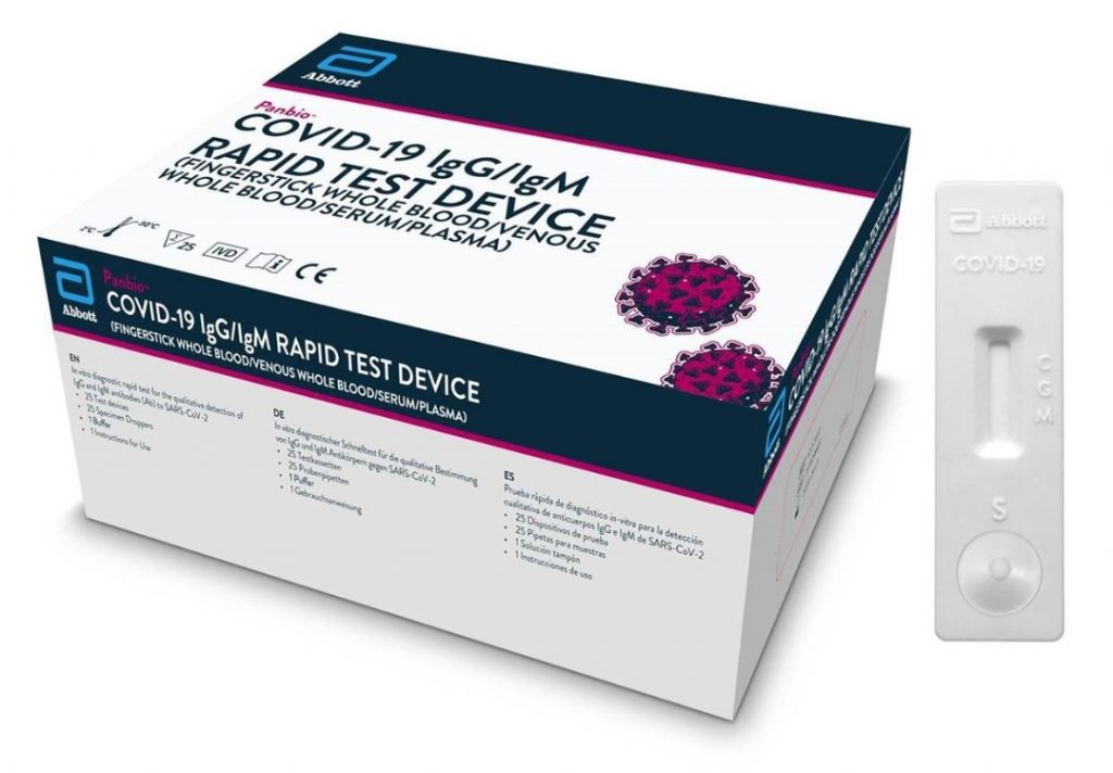 Abbott Covid19 Anitbody Rapid Test Kit
