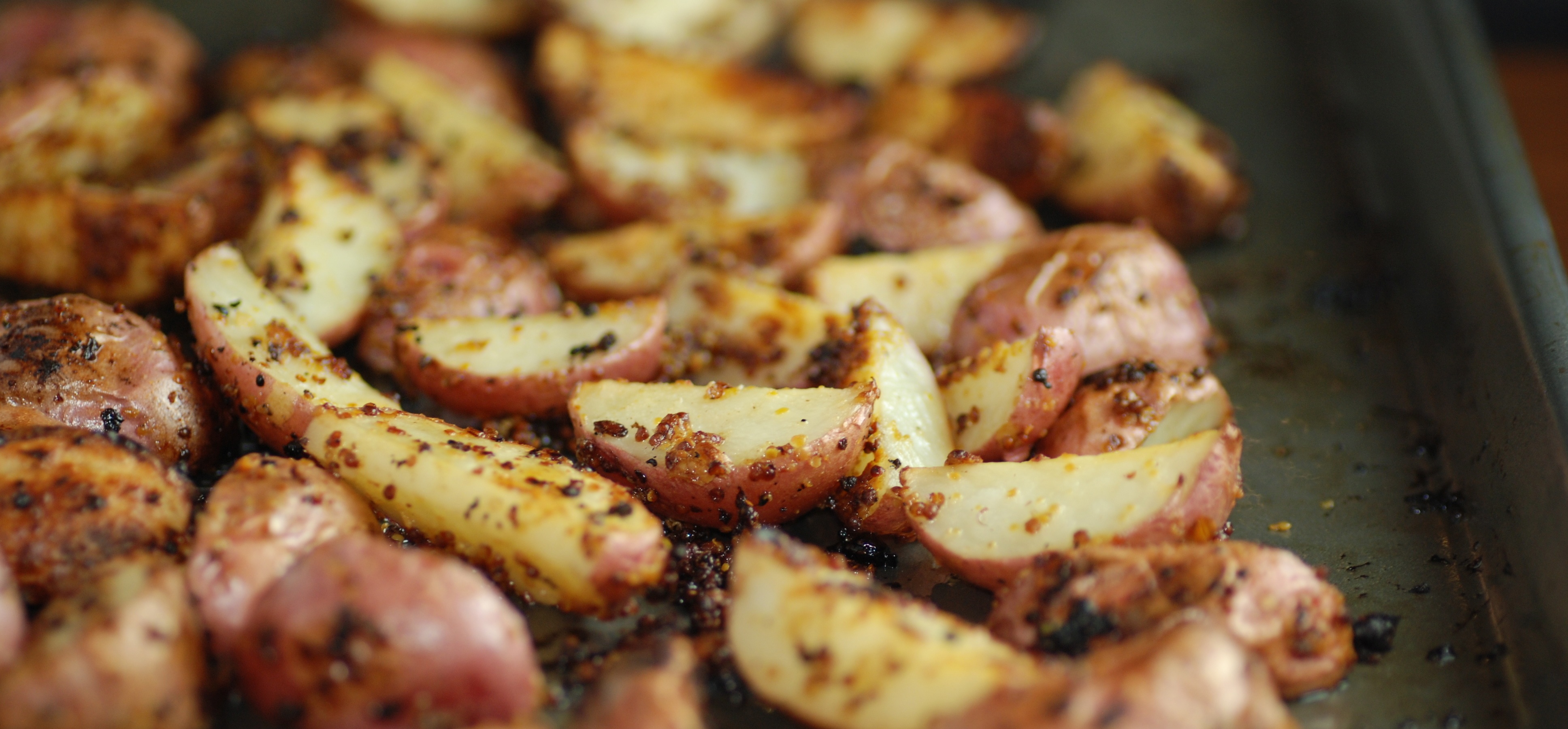 Mustard Roasted Potatoes