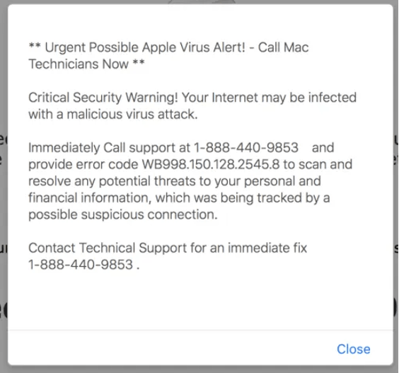 How to remove Apple Security Alert from Mac
