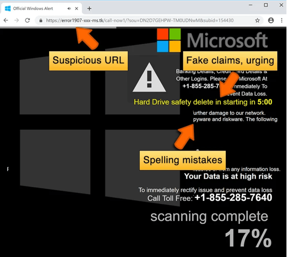 How to Remove the “Virus Alert from Microsoft” Scam? Antivirus One