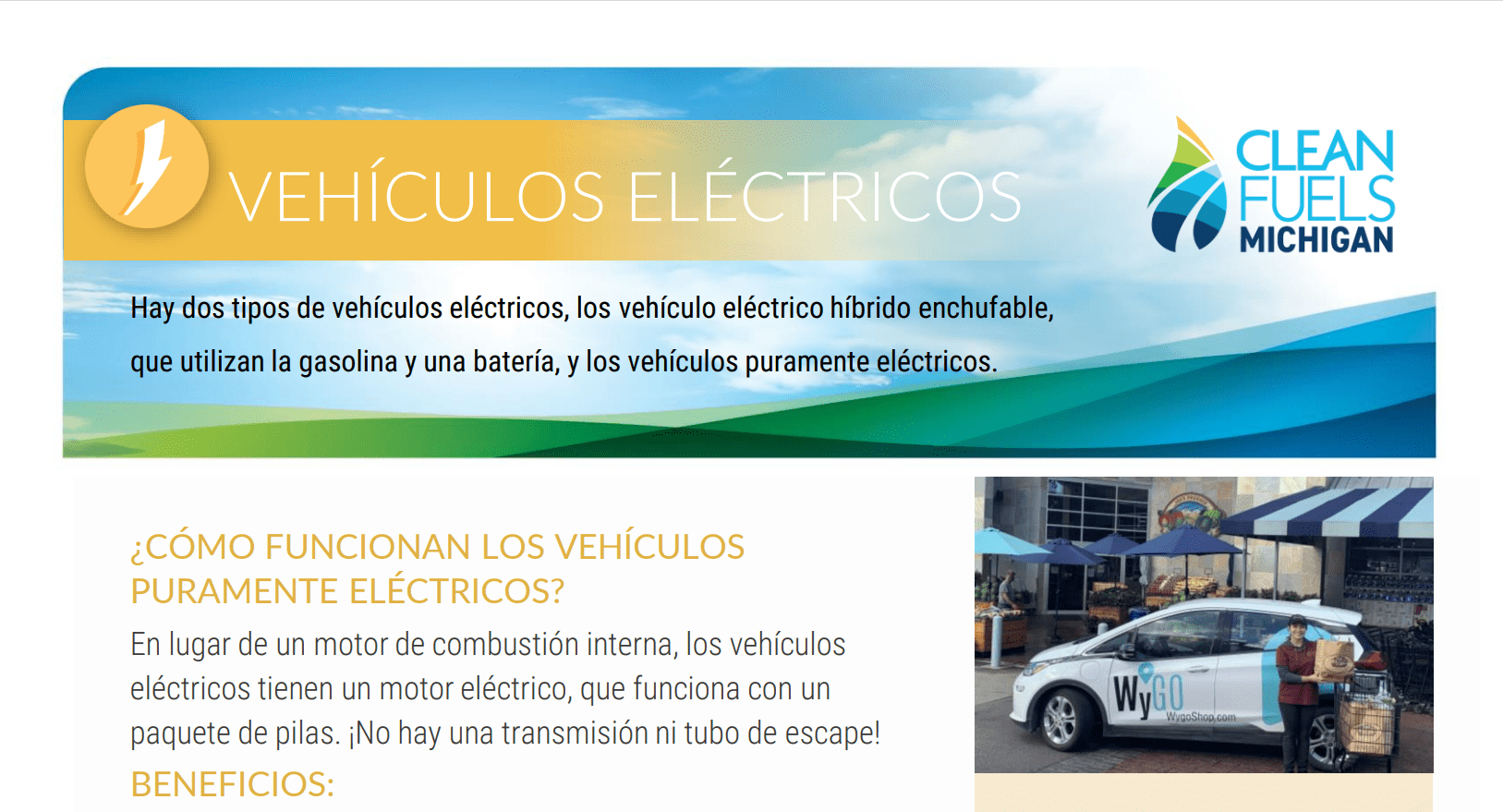 Vehículos Eléctricos (Perfil de Combustible en Español) Clean Fuels