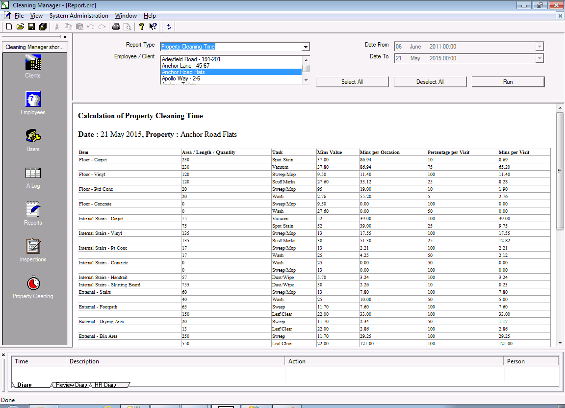 cleaning job estimating software easyLog Cleaning Management