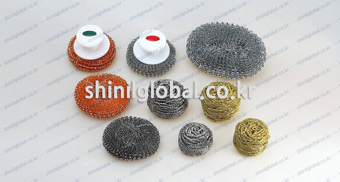 STEEL WOOL Metal Scrubbers and Kitchen Sponges for dish washing SHINIL