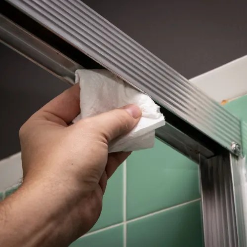 How to Clean Overlapping Sliding Shower Doors CleaningTuts