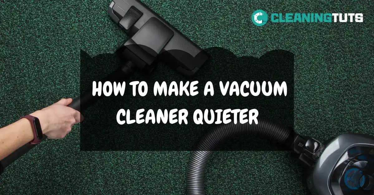 How to Make a Vacuum Quieter CleaningTuts