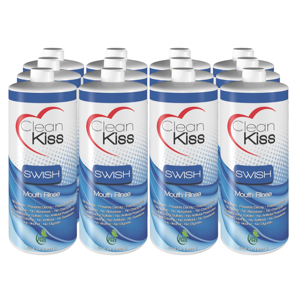 Swish Oral Rinse HCP 12 pack Clean Kiss Enhanced Oral Health Care System