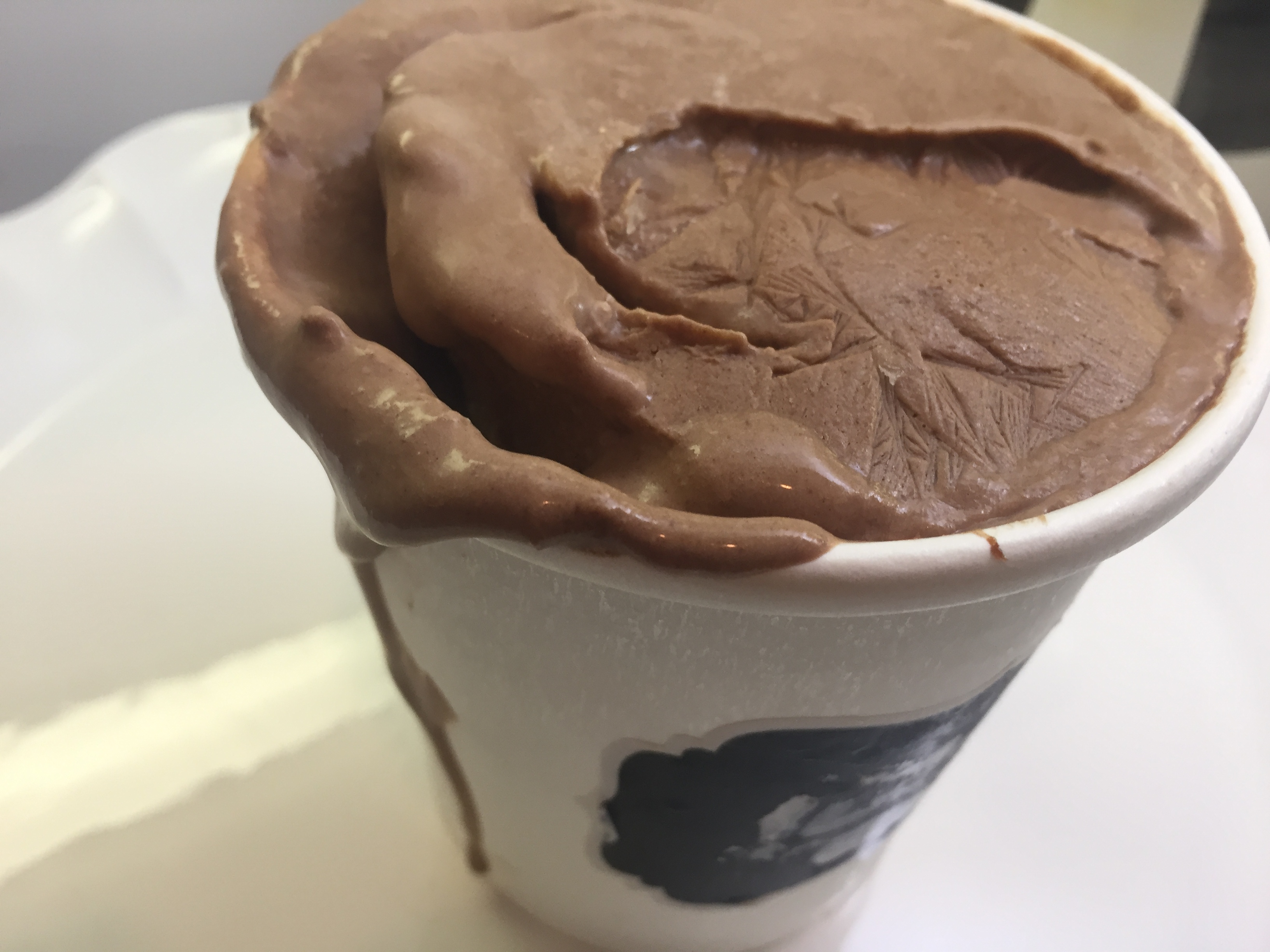 Non Dairy Creamy Chocolate Ice Cream Cleanly Consumed