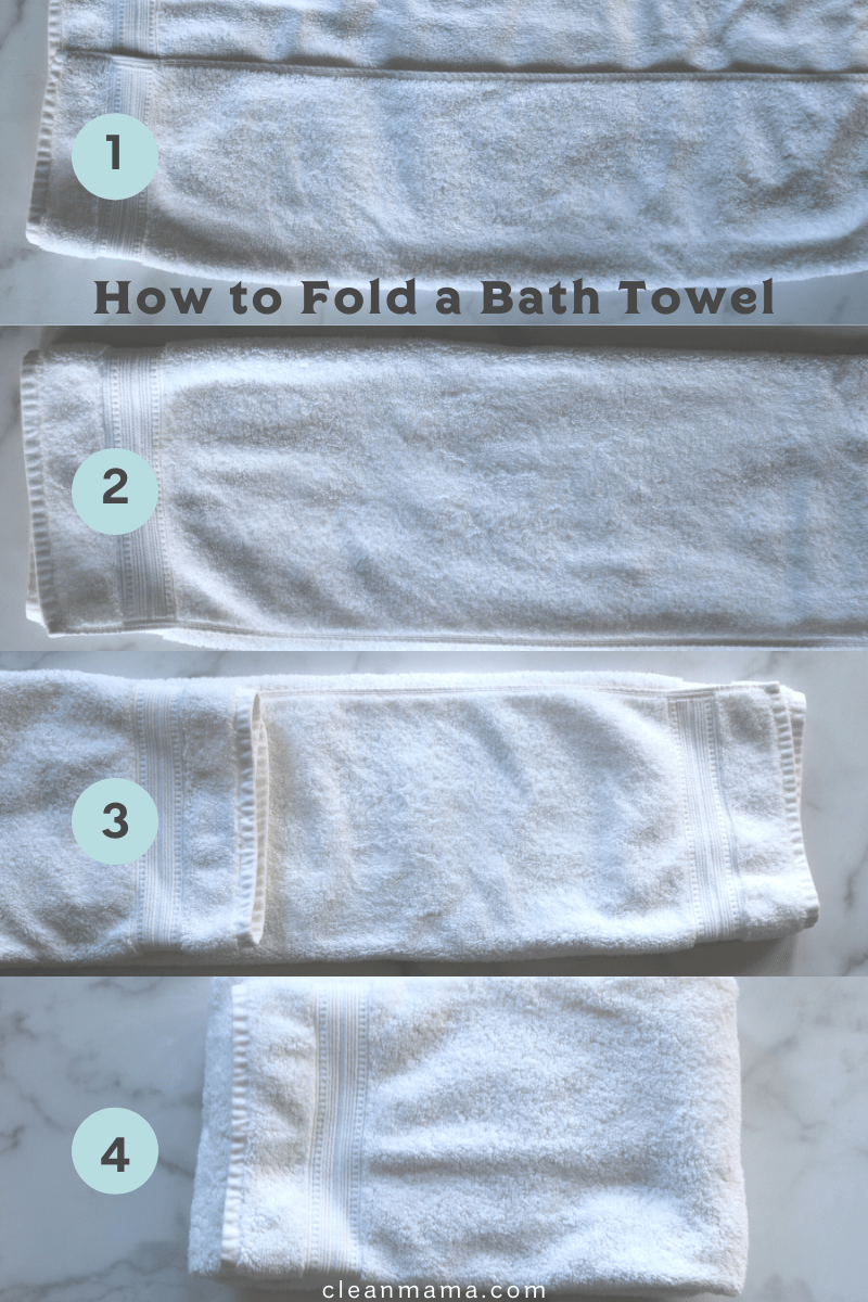 Bath Towel Folding Instructions How To Fold Towels 2 Simple Pretty
