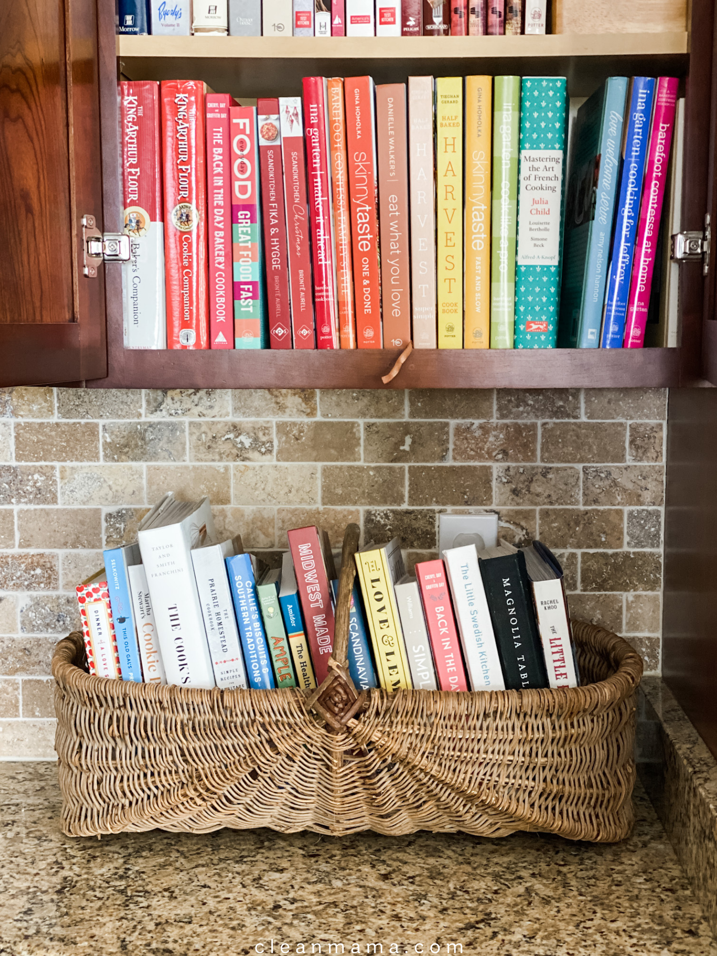 How I Organize Cookbooks - Clean Mama