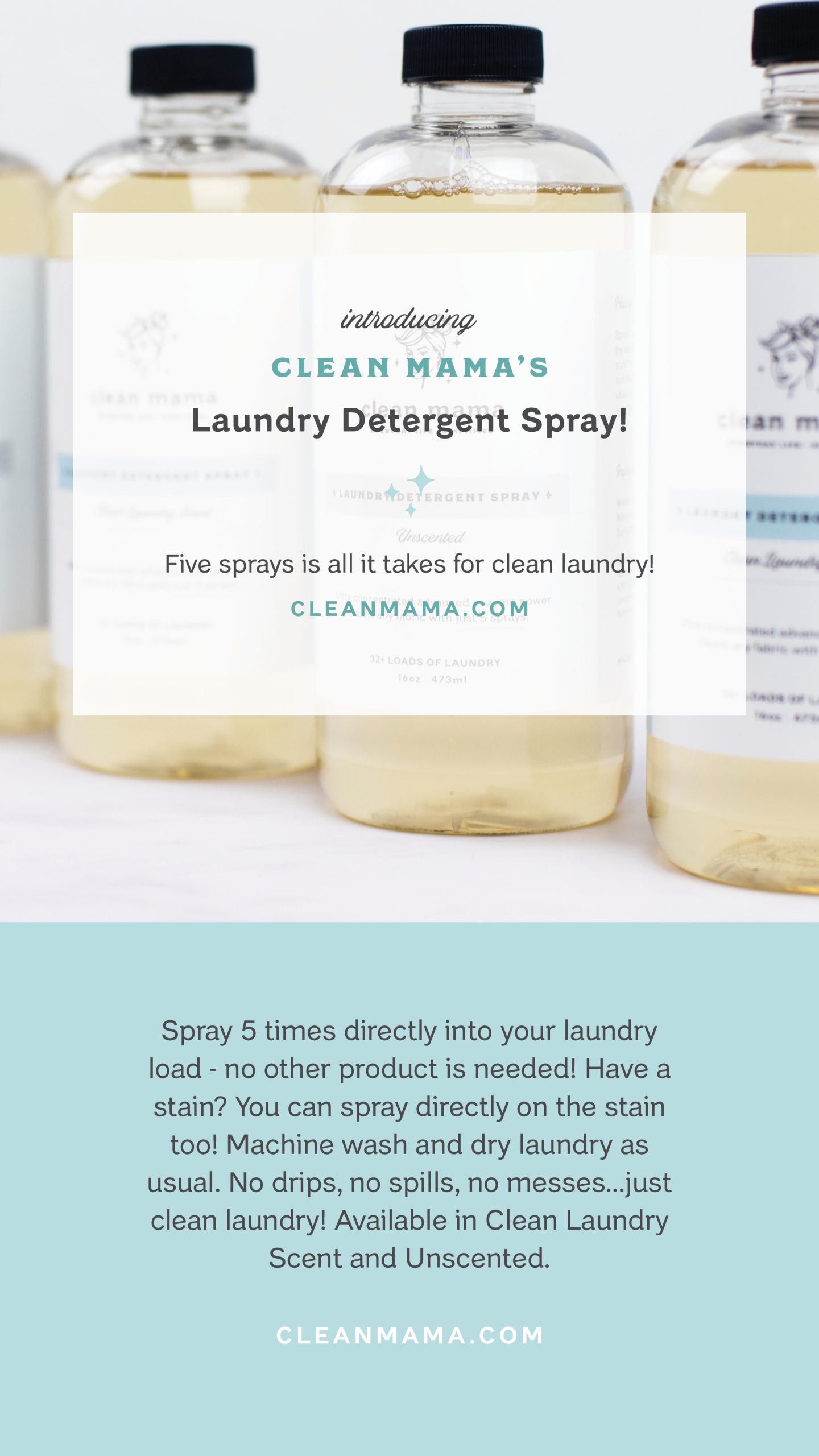 Laundry Detergent Spray Restock, now in Unscented + Clean Laundry Scent, and Subscriptions