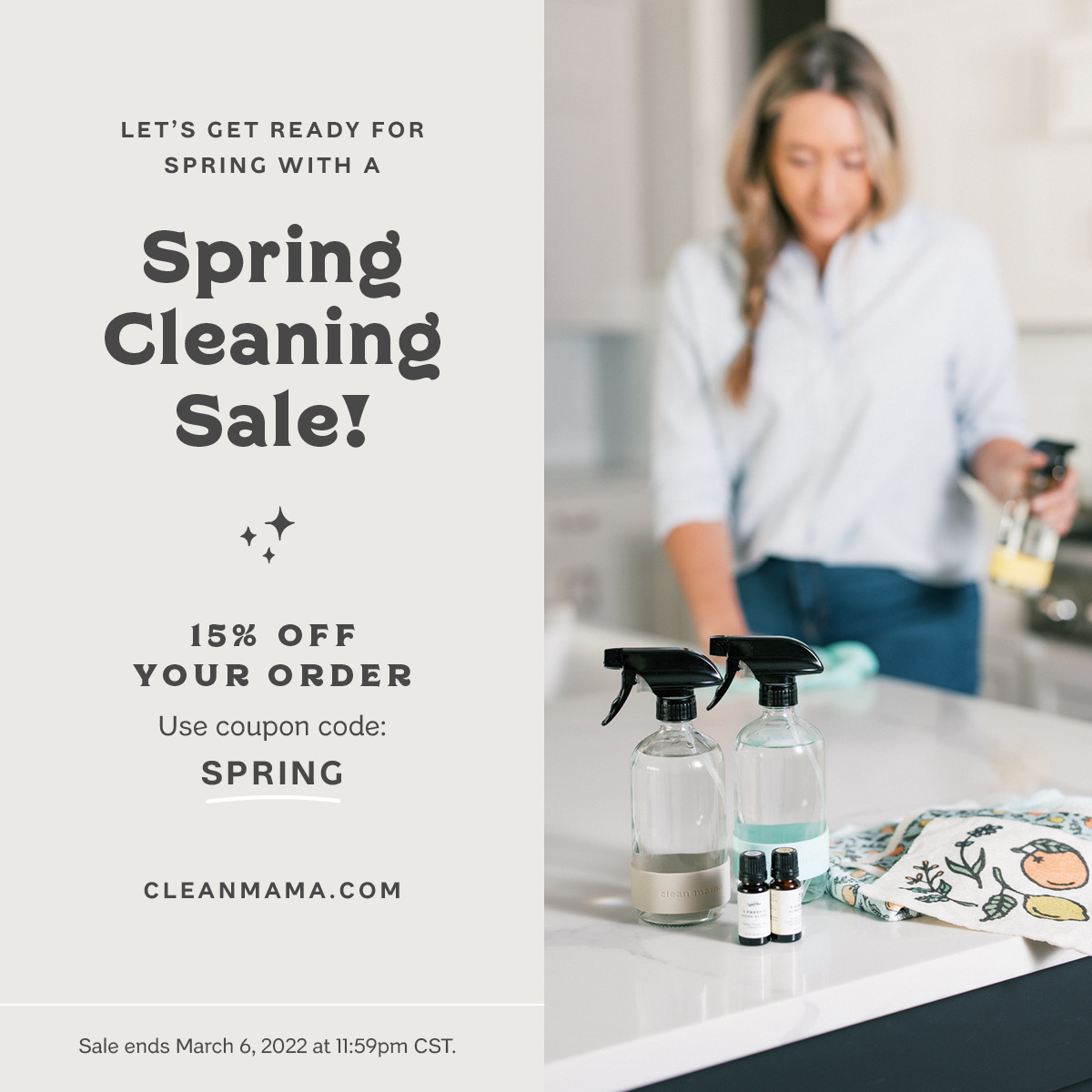 Spring Cleaning Sale! Clean Mama