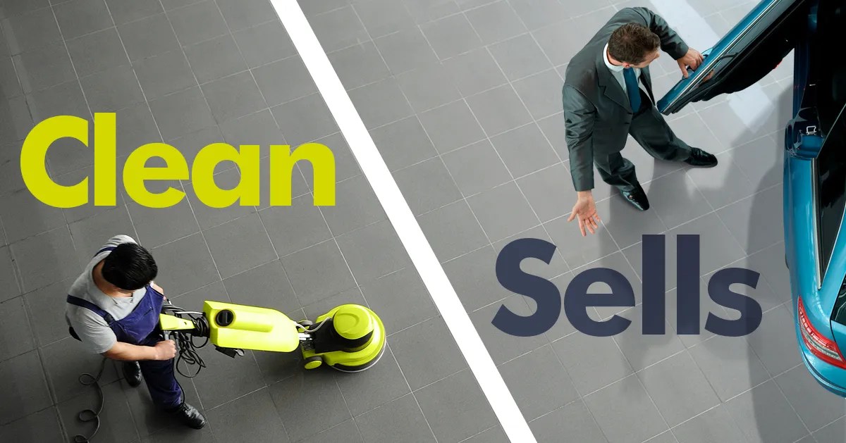 Automotive Hand Over the Keys to a Contract Cleaning Company and Drive