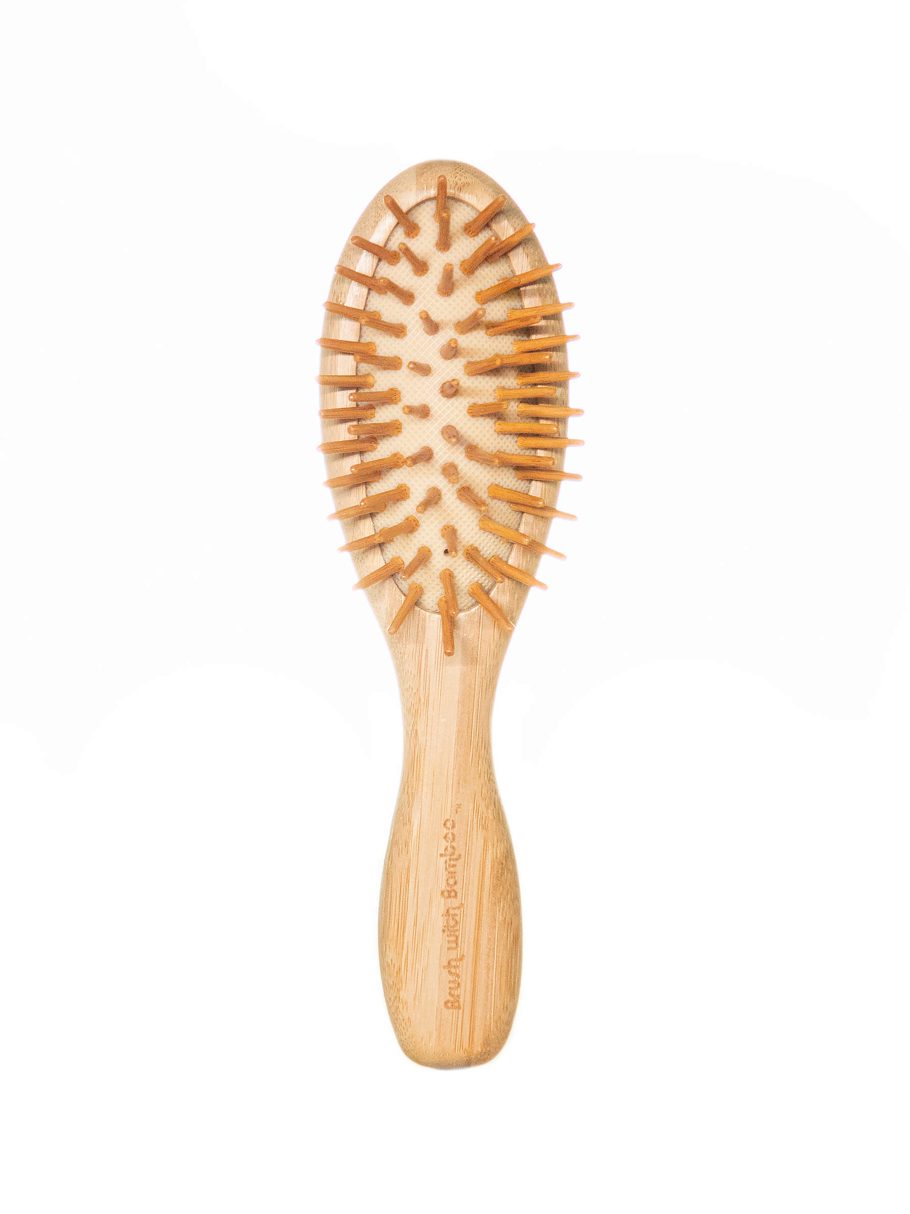Mini Bamboo Hair Brush Case