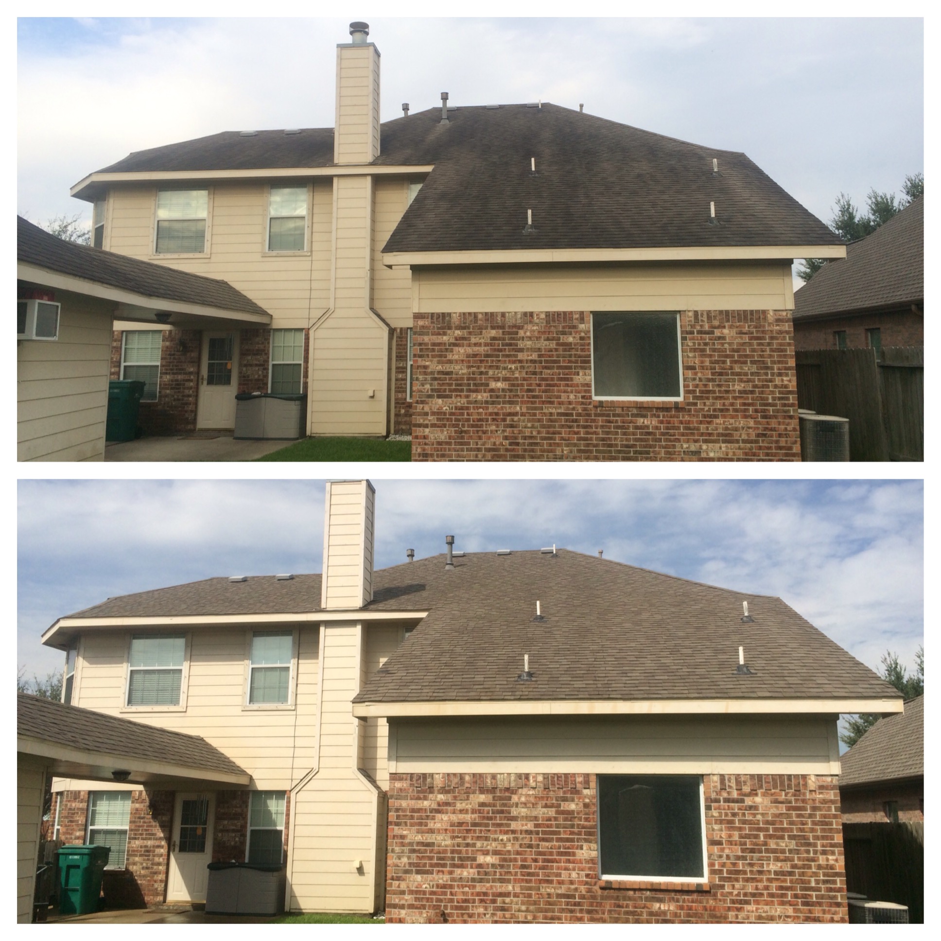 Roof Stain Removal The Woodlands Texas