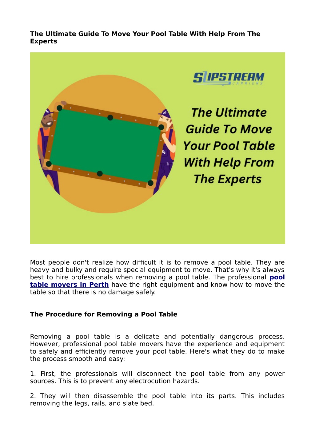 How To Move A Slate Pool Table The Ultimate Guide Clean Slate Campaign