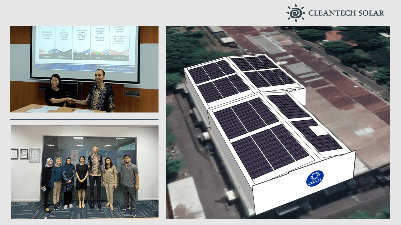 Cleantech Solar enters longterm solar partnership with Coats Group PLC