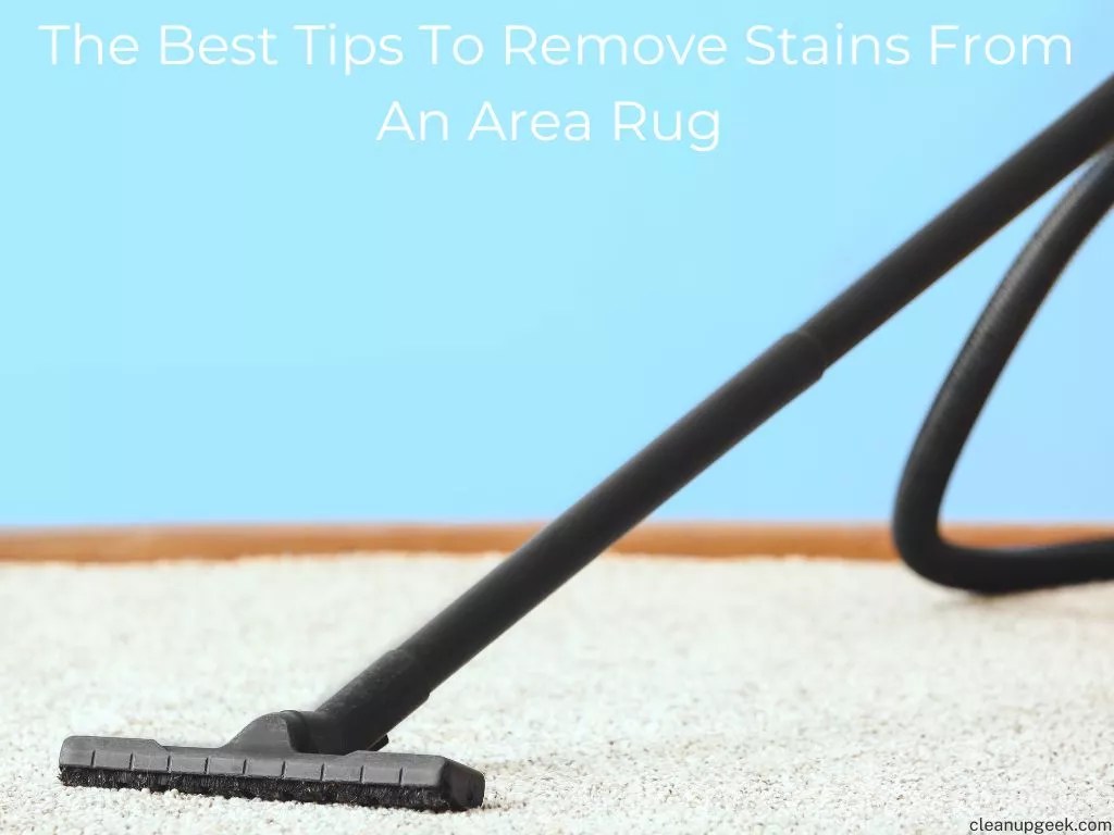 The Best Tips To Remove Stains From An Area Rug Cleanup Geek