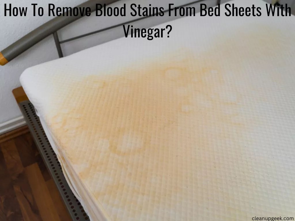 How To Remove Blood Stains From Sheets With Vinegar? Cleanup Geek