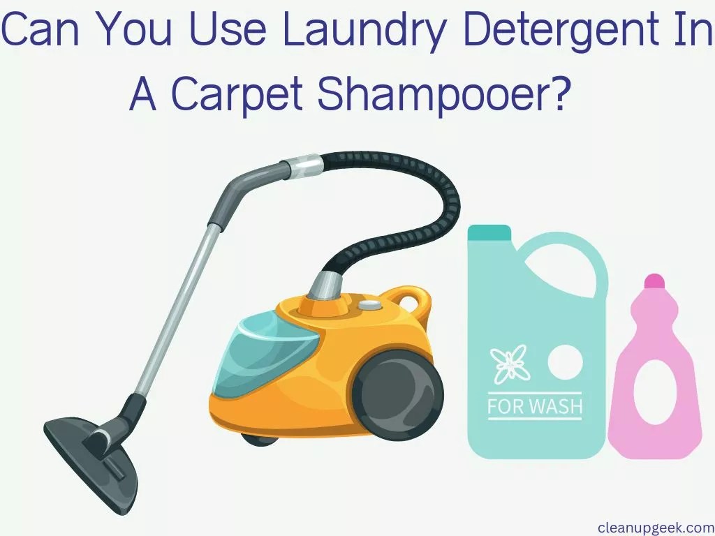 Can You Use Laundry Detergent In A Carpet Shampooer? Cleanup Geek