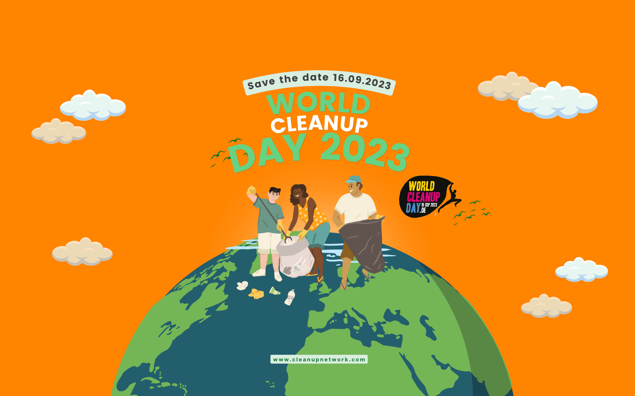 Weltrekordversuch am World Cleanup Day 2023 Cleanup Network