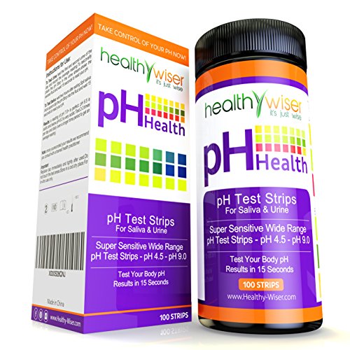 pH Test Strips Tests Body pH Levels for Alkaline Acid levels Using Saliva and Urine Track and