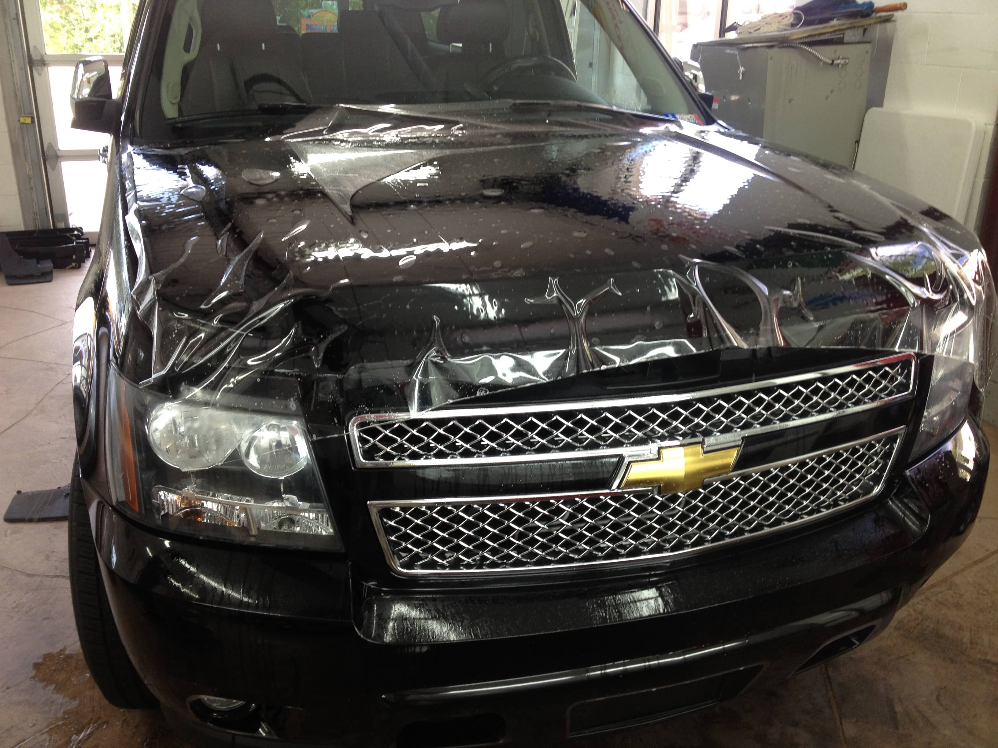 2009 Chevy Suburban full vehicle clear paint rock chip protection film