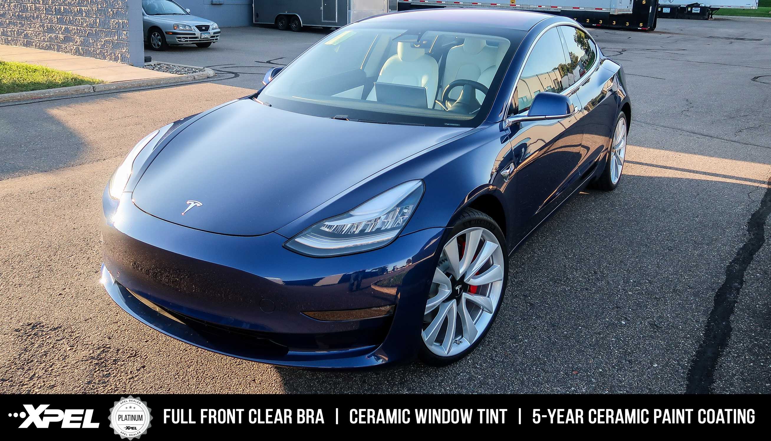 Tesla Model 3 Paint Protection Clear Bra, Window Tint, Ceramic Paint