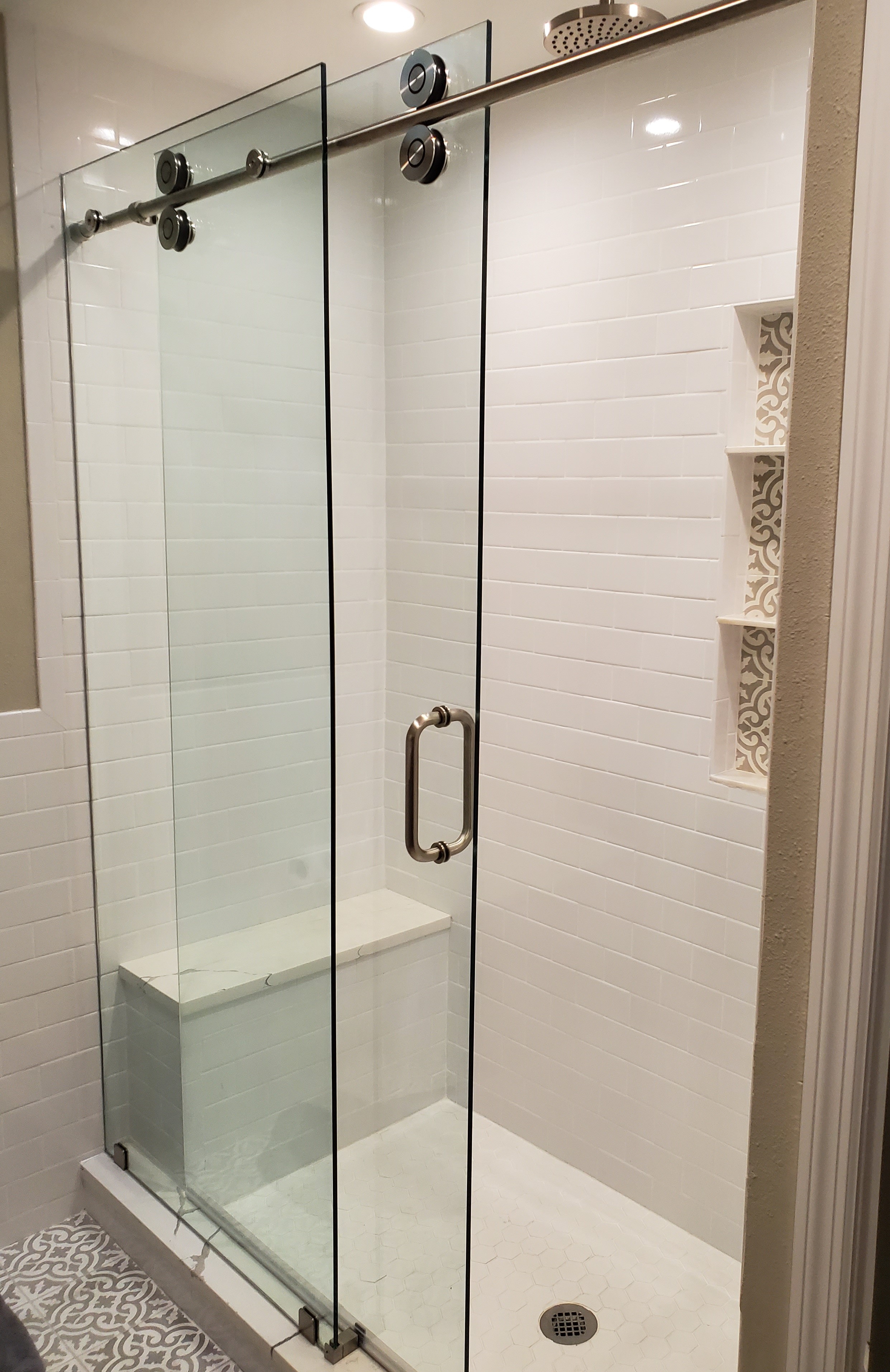 Barn Door Style Glass Clear Choice Glass & Specialties Orlando