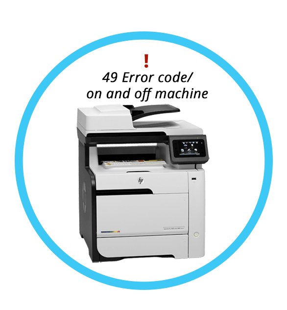 How to fix 49 error code issue of HP LaserJet Pro 400 color MFP M475dw