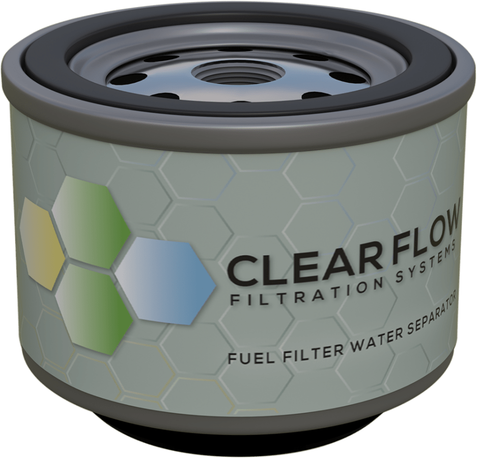 10 Micron Fuel Filter Water Separator Hexagon Label