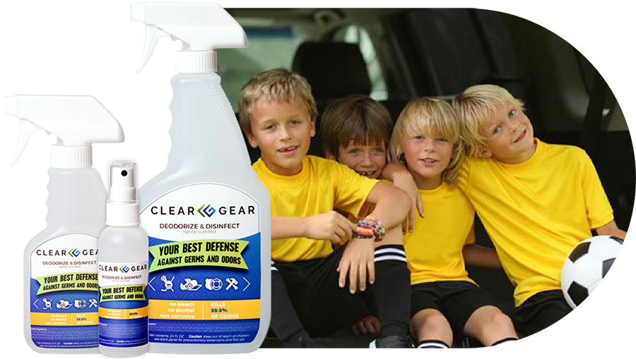 Why Athletes & Parents Use This Athletic Disinfectant Spray Clear Gear