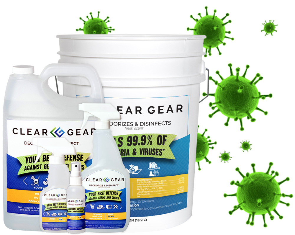 How to Prevent COVID19 with Clear Gear Disinfectant Spray Clear Gear