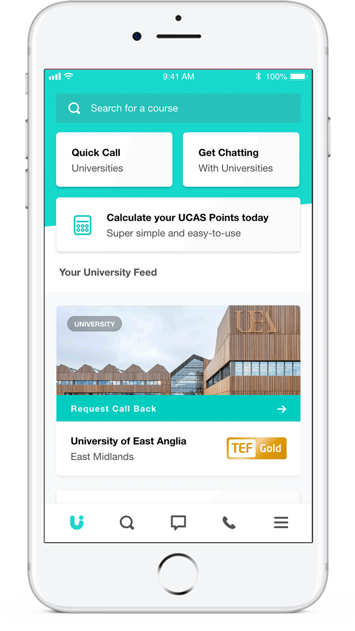 Clearing App Search for a uni course on Android & Apple iOS
