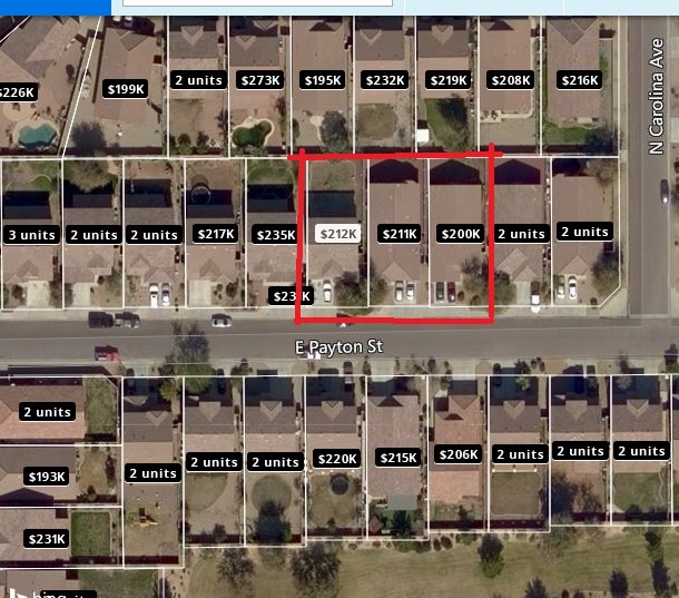 Three adjacent homes for sale Clearing and Settlement
