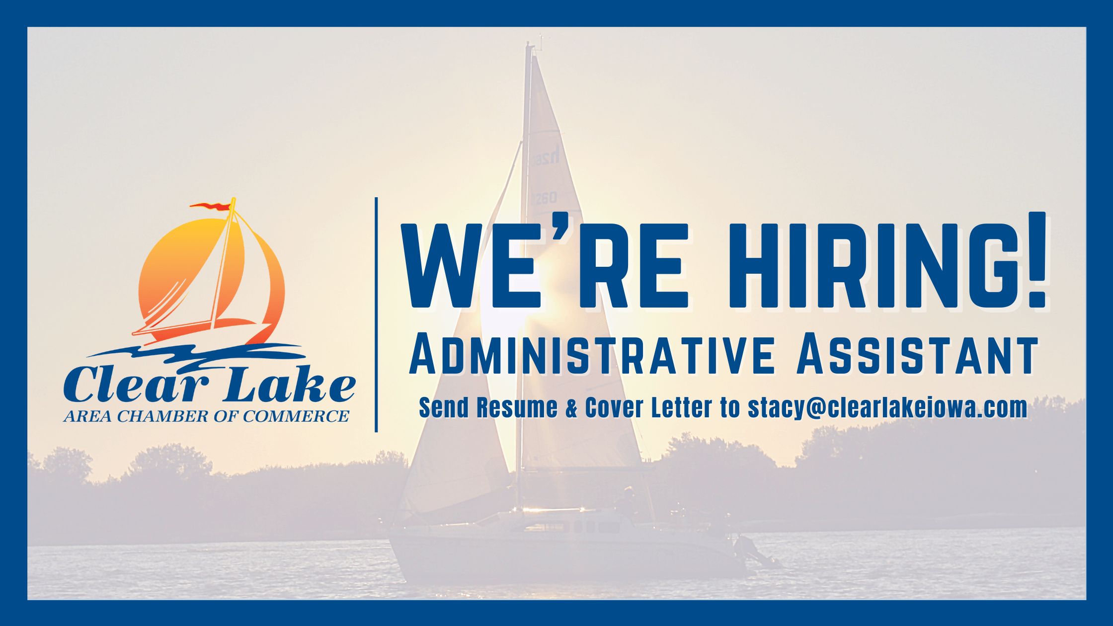 We're Hiring an Administrative Assistant! clearlakeiowa