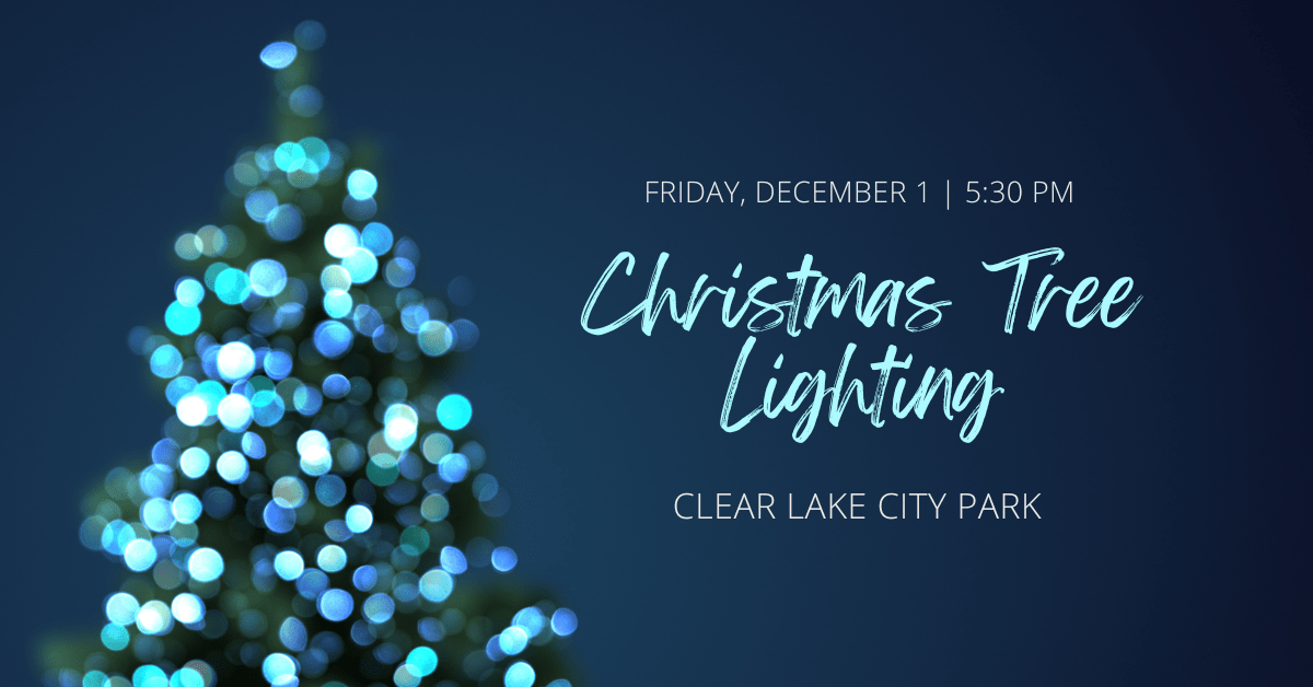 Christmas Tree Lighting Clear Lake Iowa