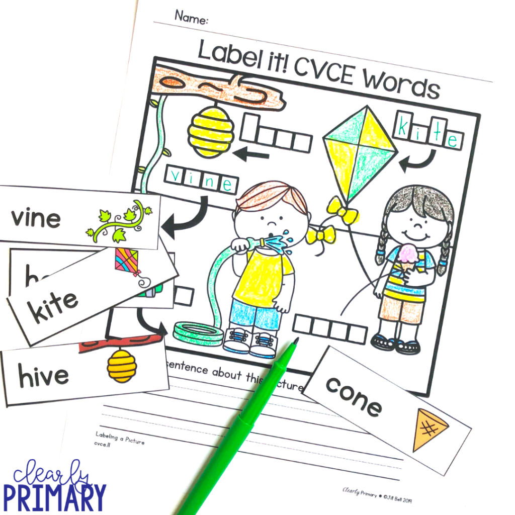 Labeling Pictures in Kindergarten & Beyond Clearly Primary