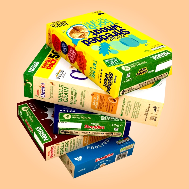 Custom Cardboard Cereal Boxes Wholesale Clear Path Packaging