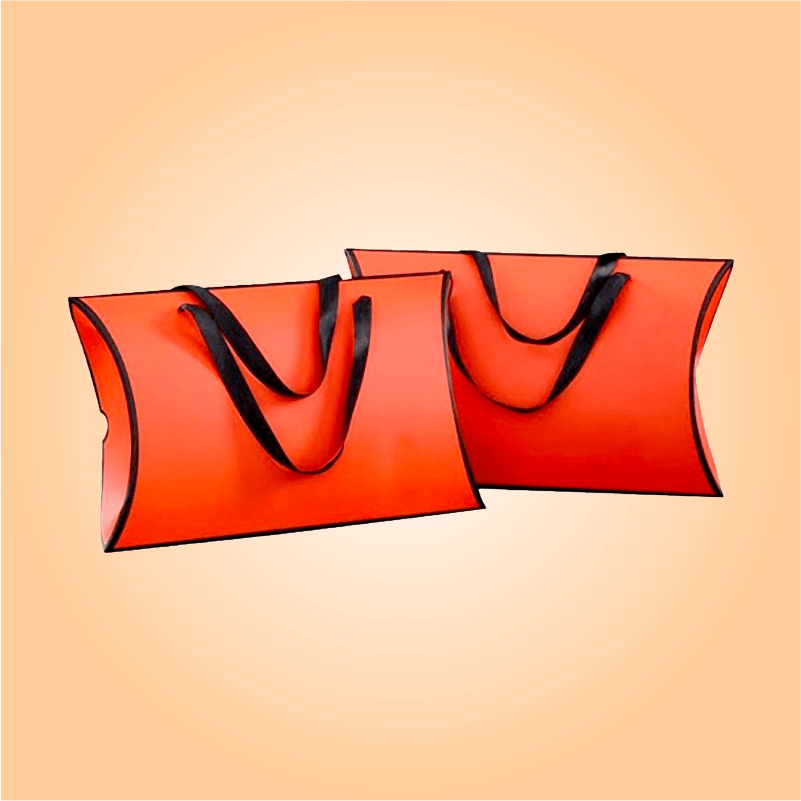 Custom Printed Pillow Boxes with Handle With Free Shipping
