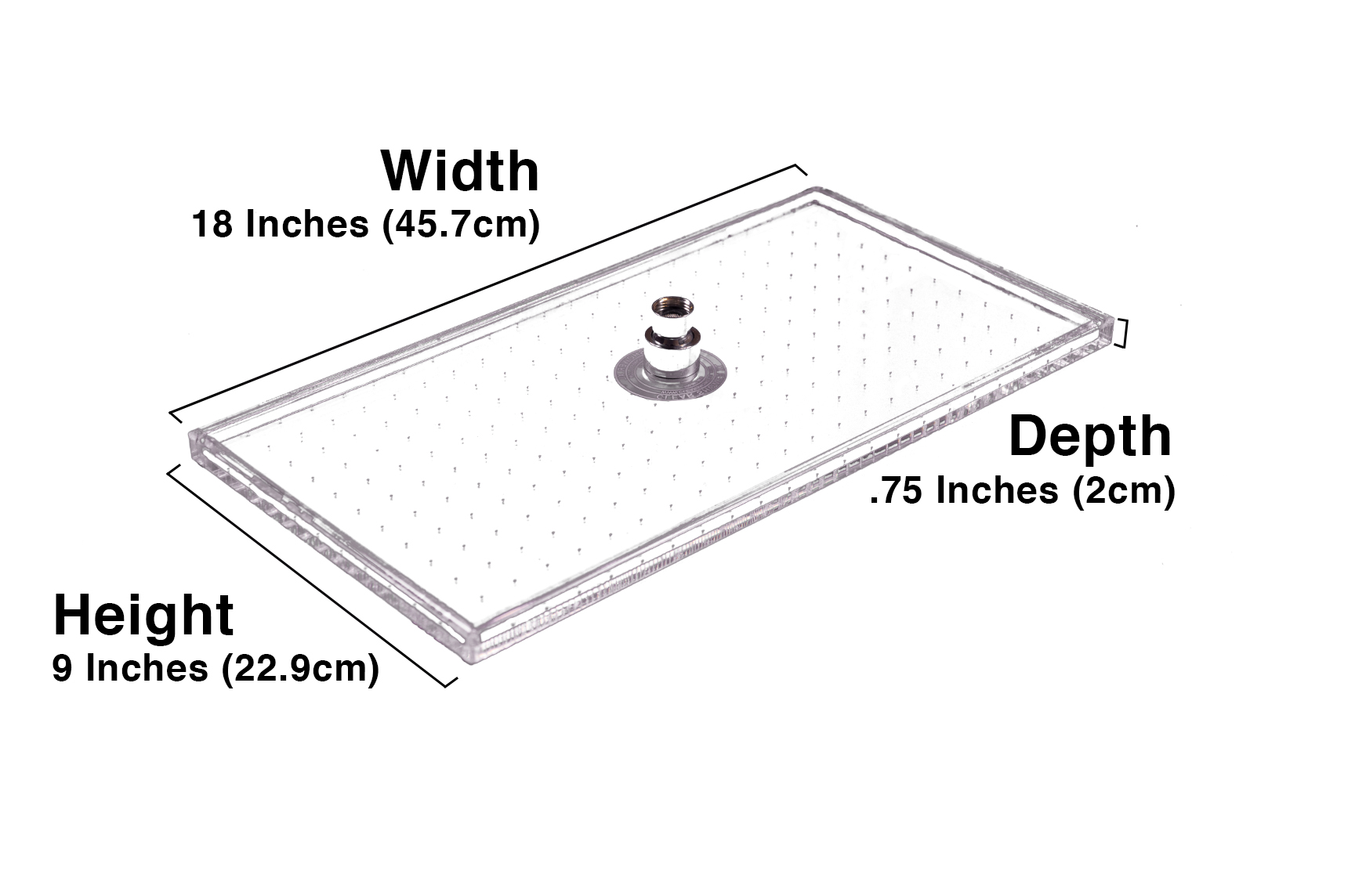 Showerhead Upgrade with Clear Shower XL Rainfall Showerhead