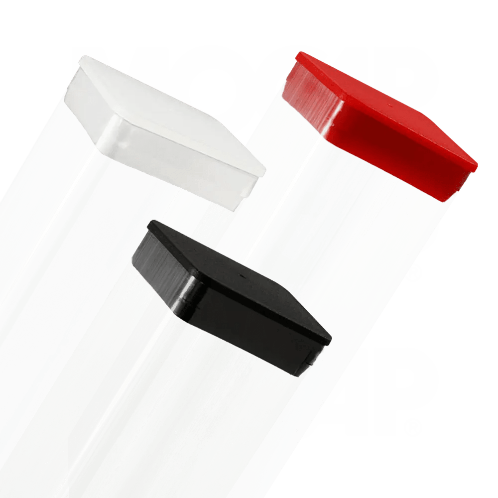 Clear Plastic Square Packaging Tubes and Containers by Cleartec Packaging