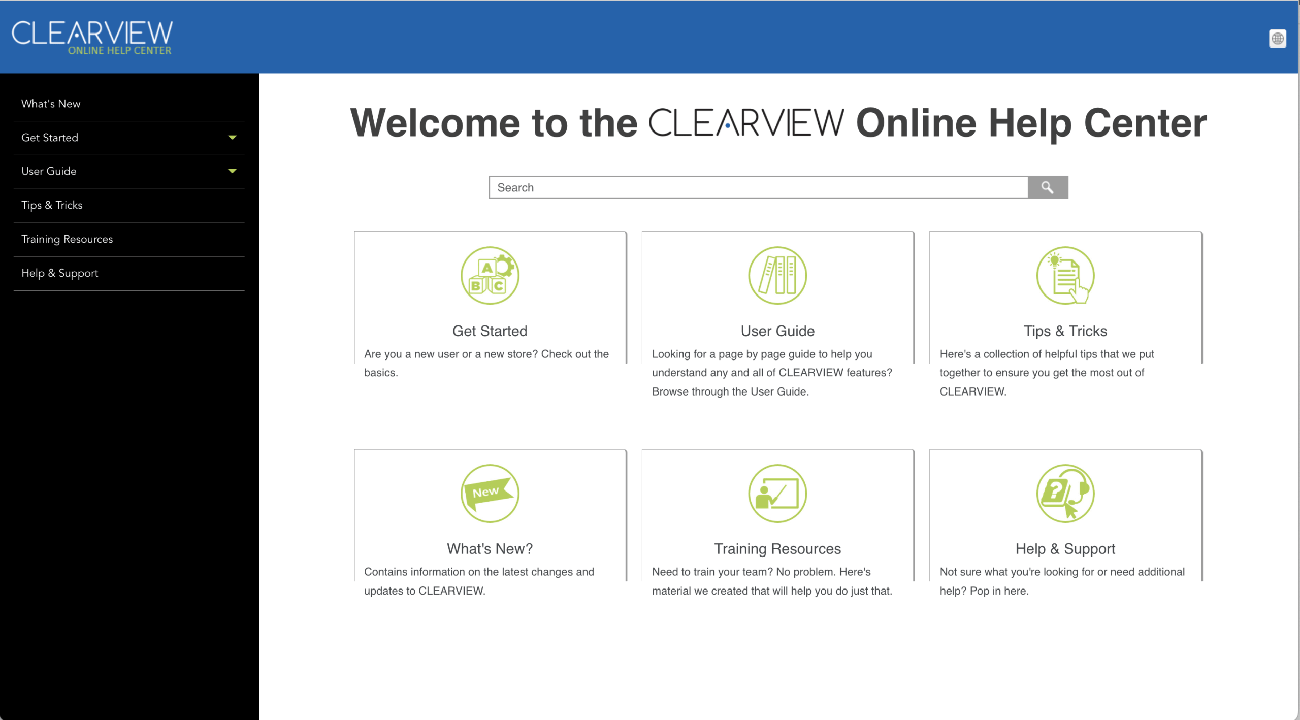 CLEARVIEW launches new Online Help Center CLEARVIEW