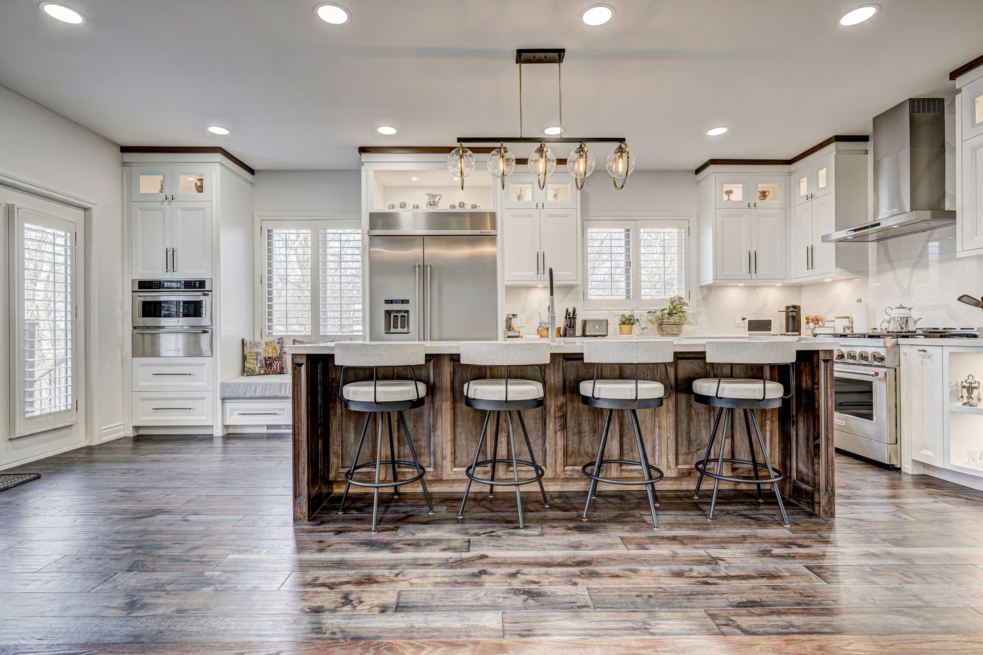 Open Concept Kitchen with Island ClearView Kitchens