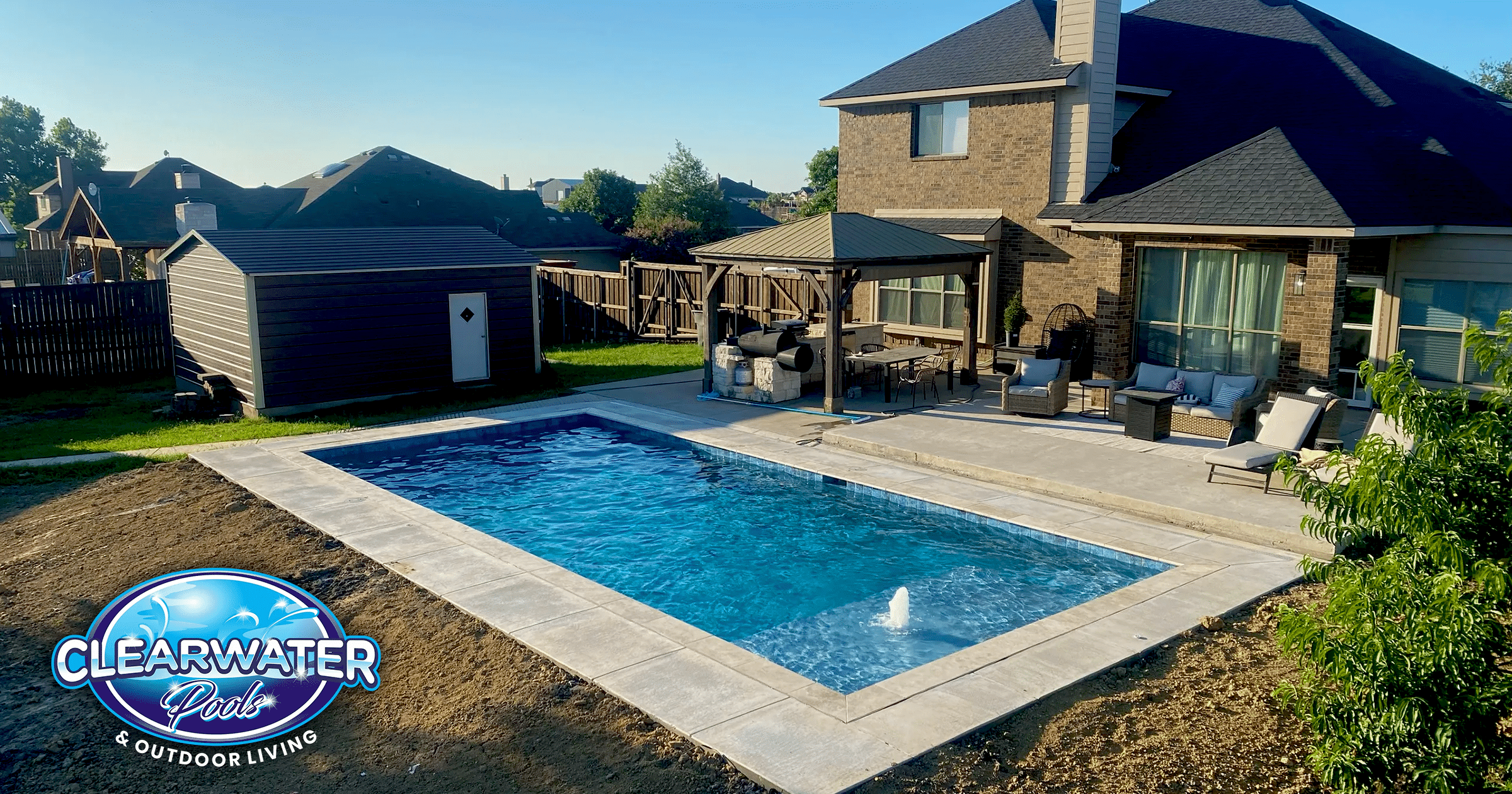 Swimming Pool Builders Oak Leaf TX Clearwater Pools & Outdoor Living