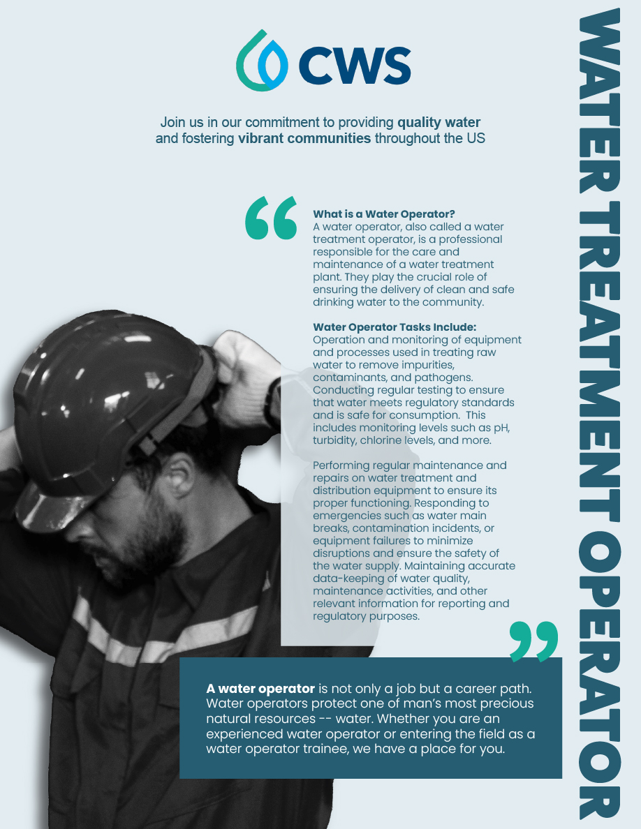 Water Operator Jobs All You Need to Know ClearWater Solutions