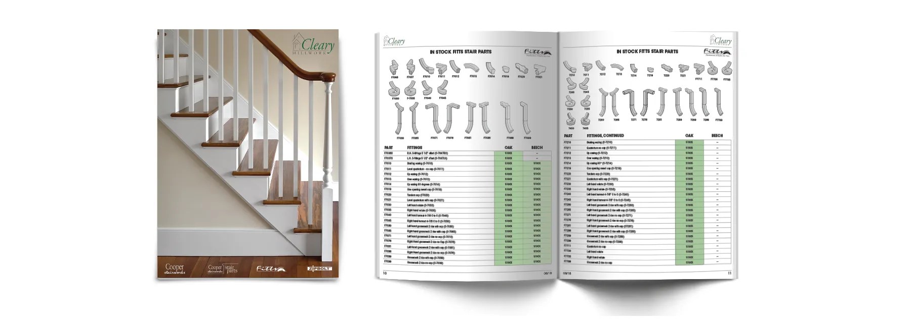 Stock Stair Catalog Cleary Millwork