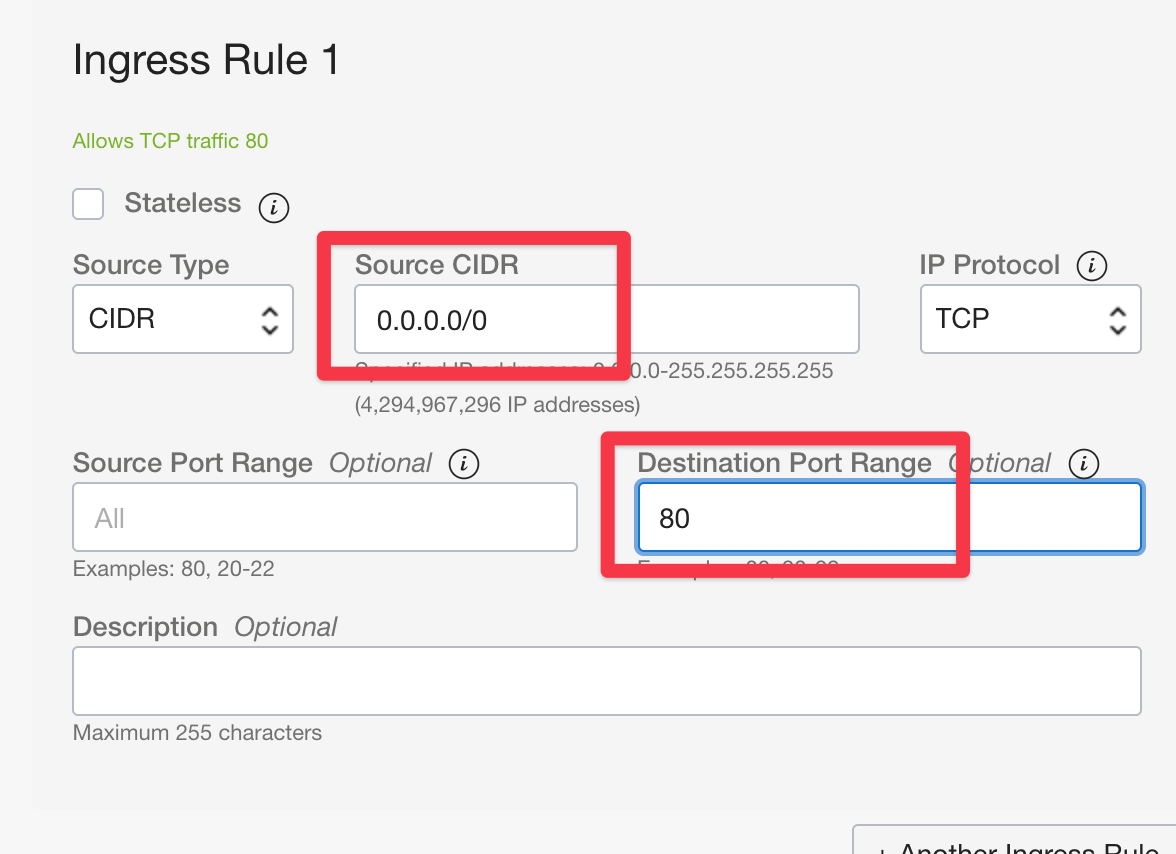 Opening up port 80 and 443 for Oracle Cloud servers Cleavr docs