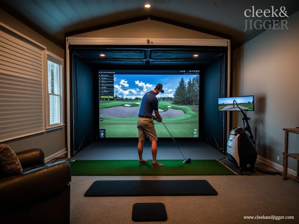 Garage Golf Simulator cleek & JIGGER