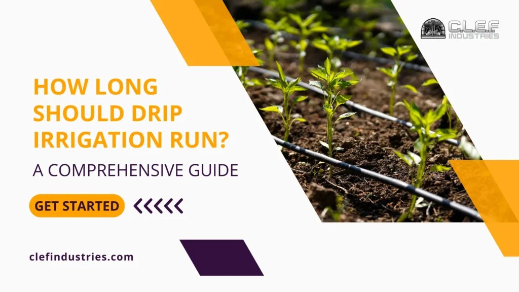 How Long Should Drip Irrigation Run? A Comprehensive Guide CLEF