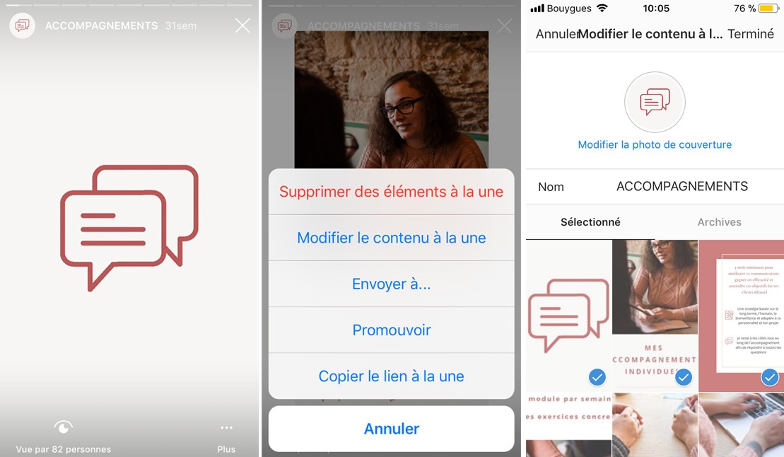 Stories à la une sur Instagram comment les utiliser